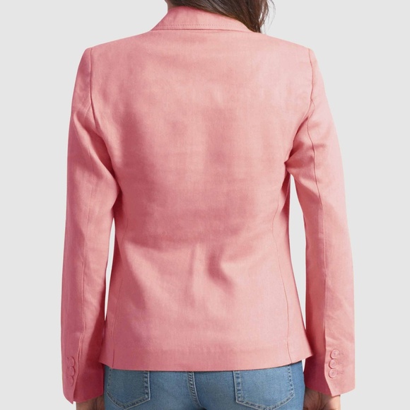 OLGYN Women's Magnolia Single Breasted Pink Blazer - Picture 2 of 4